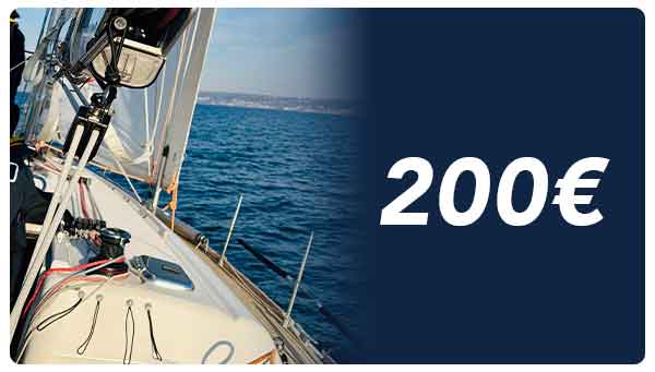 carte cadeau stage voilier 200 euros